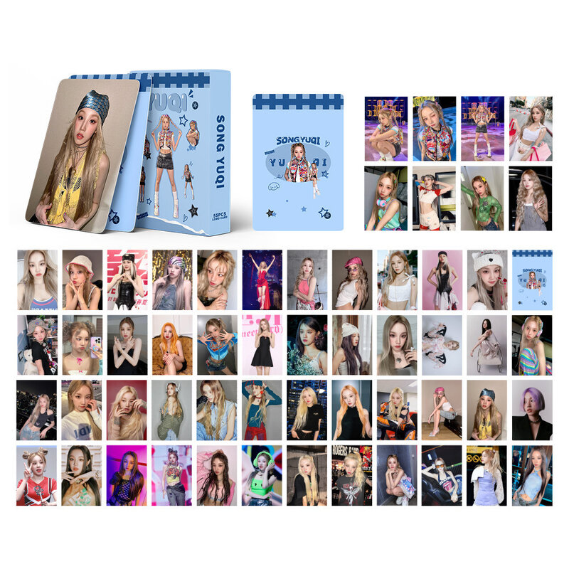 K-pop بطاقات صغيرة (G) I-DLE ، وصلة متكاملة ، مجموعة الموضة الكورية ، بطاقة بريدية عالية الجودة ، هدايا المشجعين ، 55 قطعة