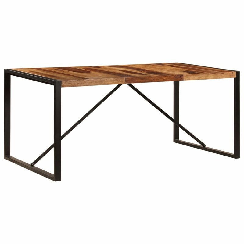 Tavolo da pranzo 70.9 "x 35.4" x 29.5 "in legno massello di sheesfp