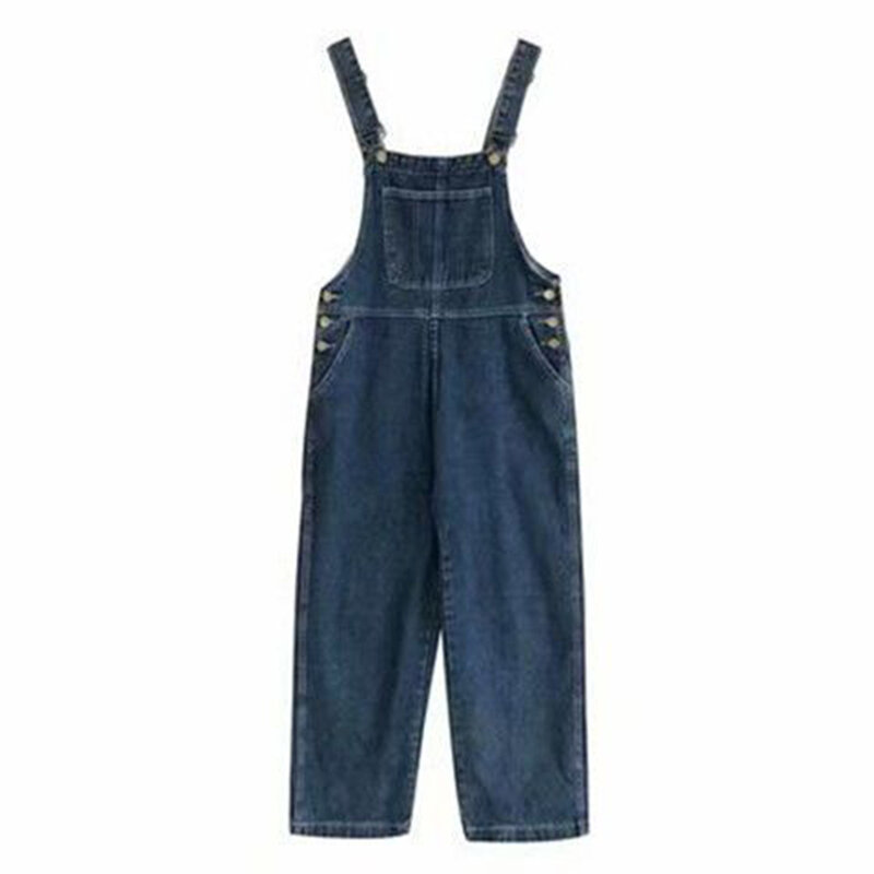 Retro Style Men Jeans Trousers Street Trend  Jumpsuits Straight Overalls Denim Casual Pants Loose Harajuku Multi-pockets