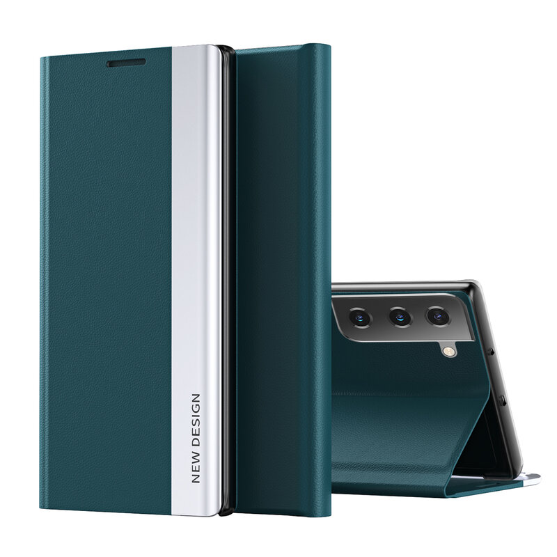 Кожаный чехол-книжка с покрытием 9D для Samsung Galaxy S22 Plus S21 Ultra 5G S20 FE S10 Lite S9 S8 S7 edge Note 20 10 Pro 9 8