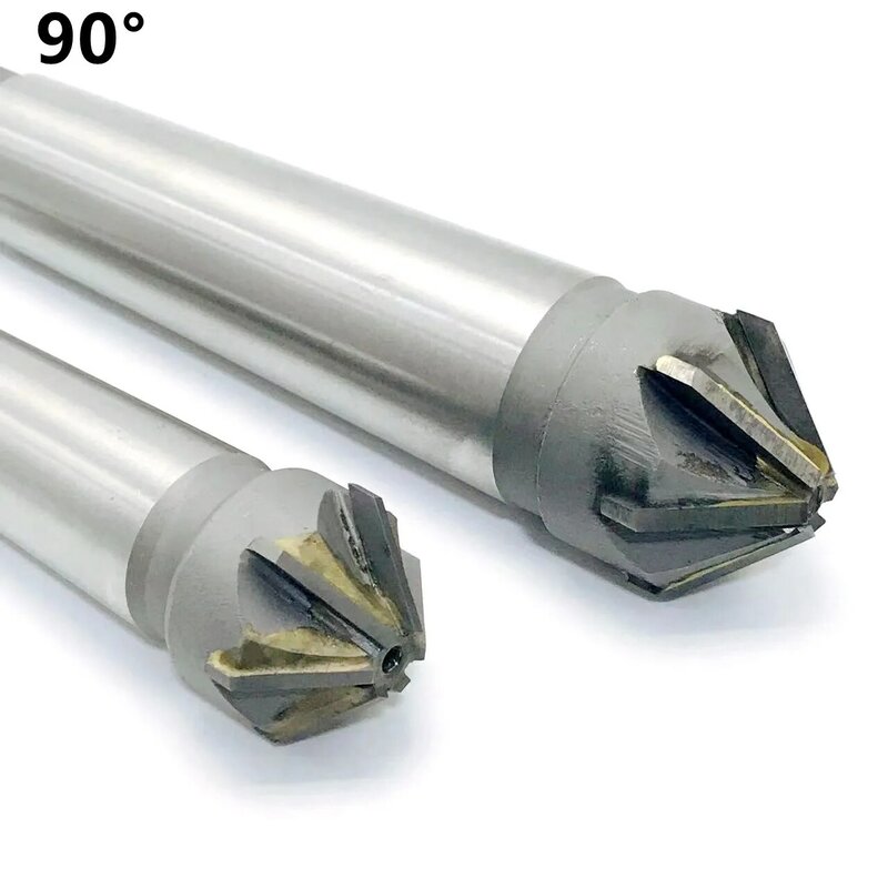 Codolo conico per smussatura TCT in lega YG8 60 gradi 90 gradi 20mm 25mm 30mm 40mm 60mm fresa con svasatori in metallo duro