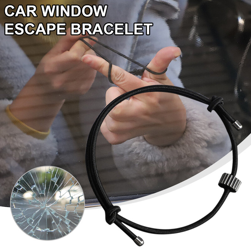 Auto Fenster Breaker Armband Wolfram Hartmetall Perle Auto Glas Brechen Handgelenk Strap Selbst Rettungs Auto Escape Hammer Armband Werkzeug