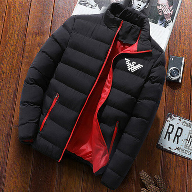 새로운 트렌드 남성 패딩 재킷, 가을 겨울 따뜻한 방풍 대형 스탠드 칼라 짧은 패딩 재킷 2022
