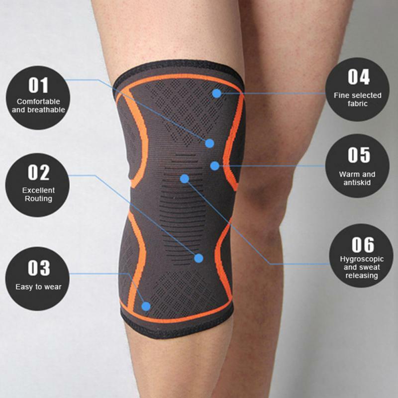 Elastic Knee Pads Nylon Sport Fitness Kneepad Fitness Gear Patella Brace Running Basketball Volleyball Support For Outdoor Sport