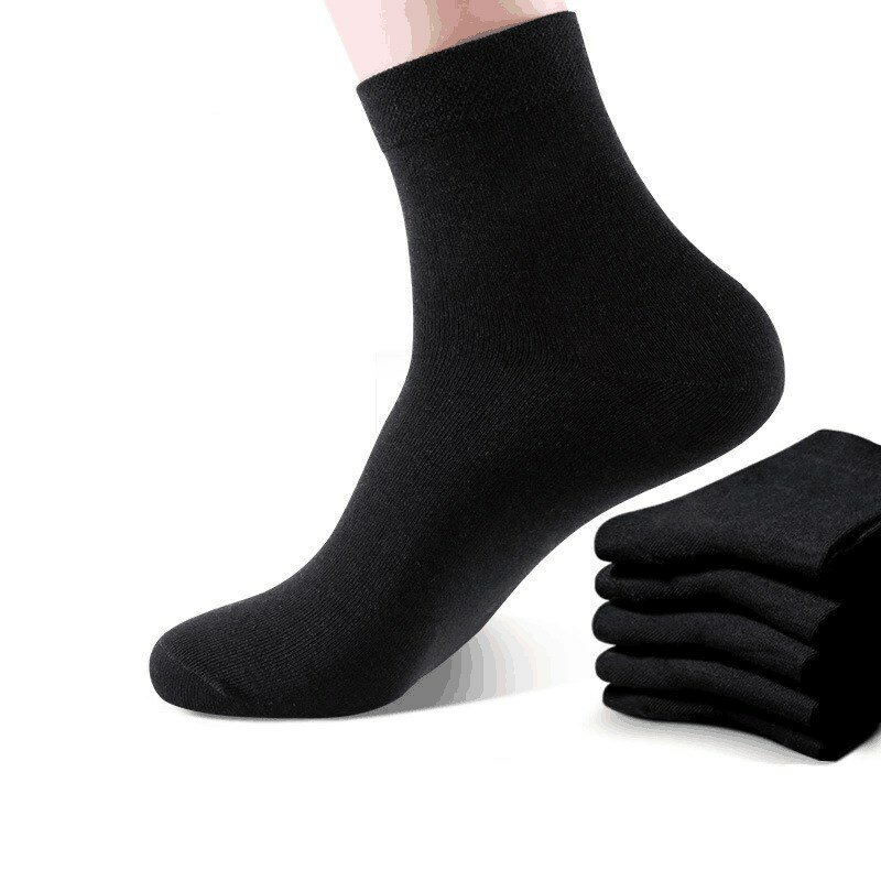 5 par meias masculinas clássico de negócios desgastar-oposição boa elasticidade homem alta qualidade respirável algodão casual masculino vestido meias