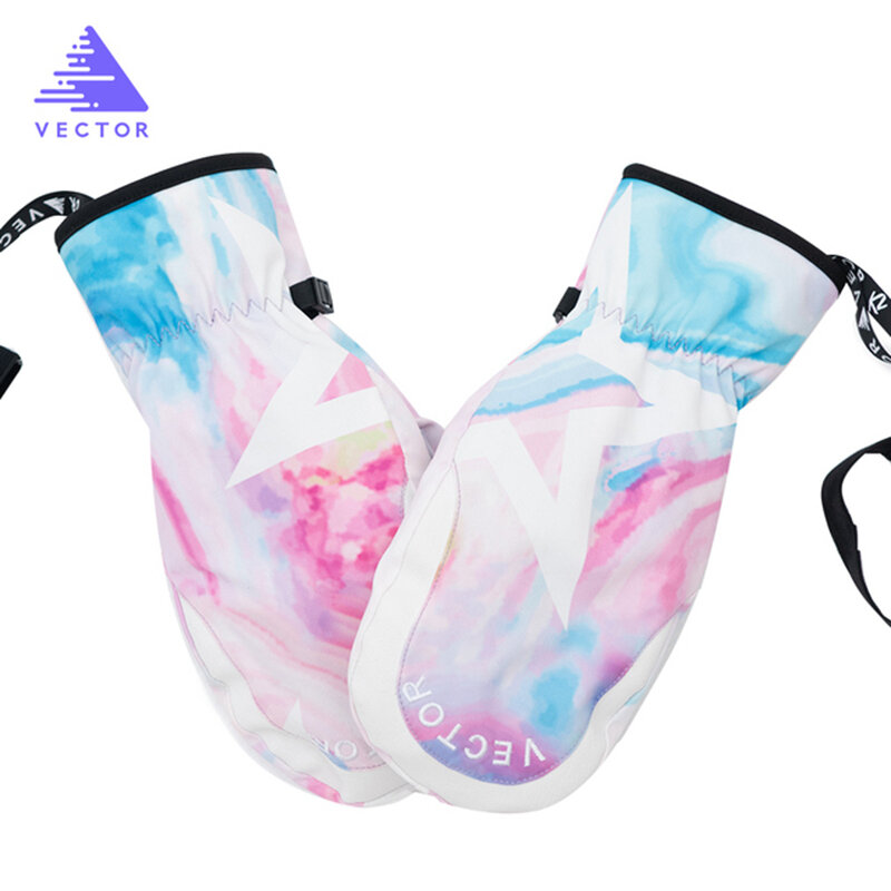 남녀공용 스키 스노우 장갑,-30 ℃ 두껍고 따뜻한 스키 장갑, 오토바이 라이딩 겨울 방풍 방수 장갑