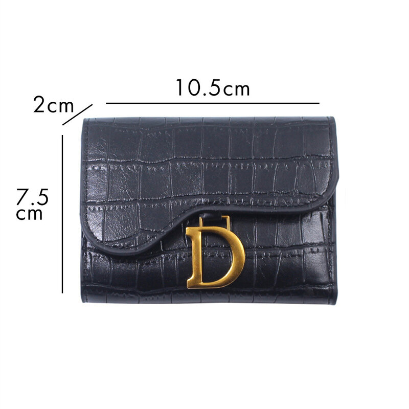 Женский кошелек-держатель для карт с надписью, вместительный модный бумажник для карт, кожаный женский кошелек, кошелек с зажимом для денег