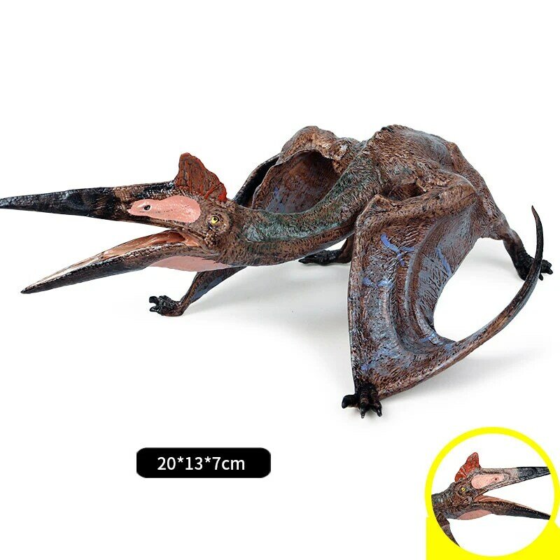 Nova Simulação Estática Dinossauro Animal World Model Plástico Grande Fengshen Pterossauro Presentes das Crianças Brinquedos Pterossauro Decoração
