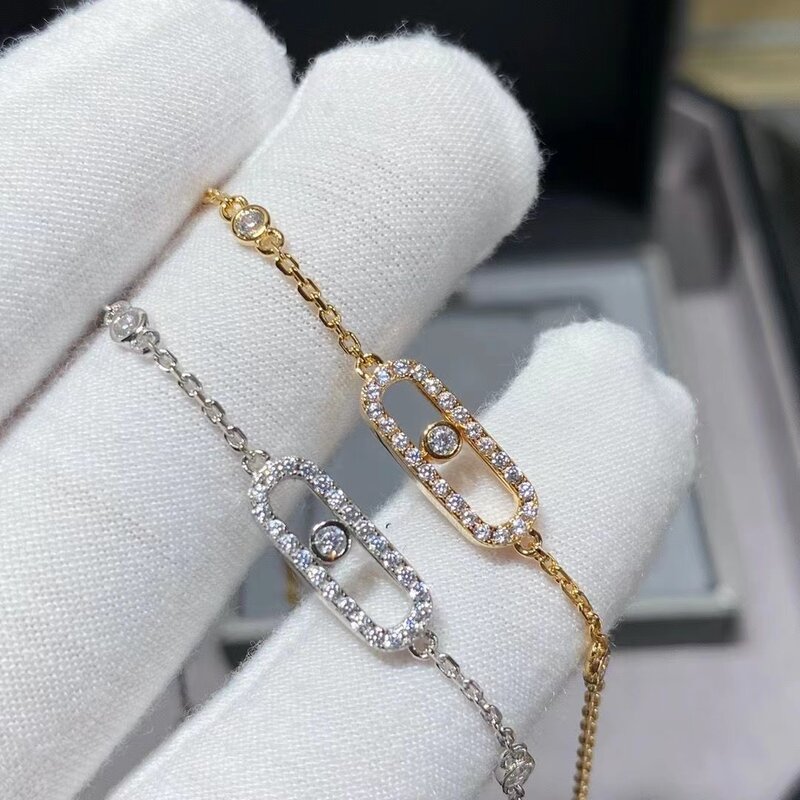 Collane di moda da donna in argento Sterling 100% 925 di marca francese di fascia alta diamanti rimovibili gioielli di lusso regali di natale