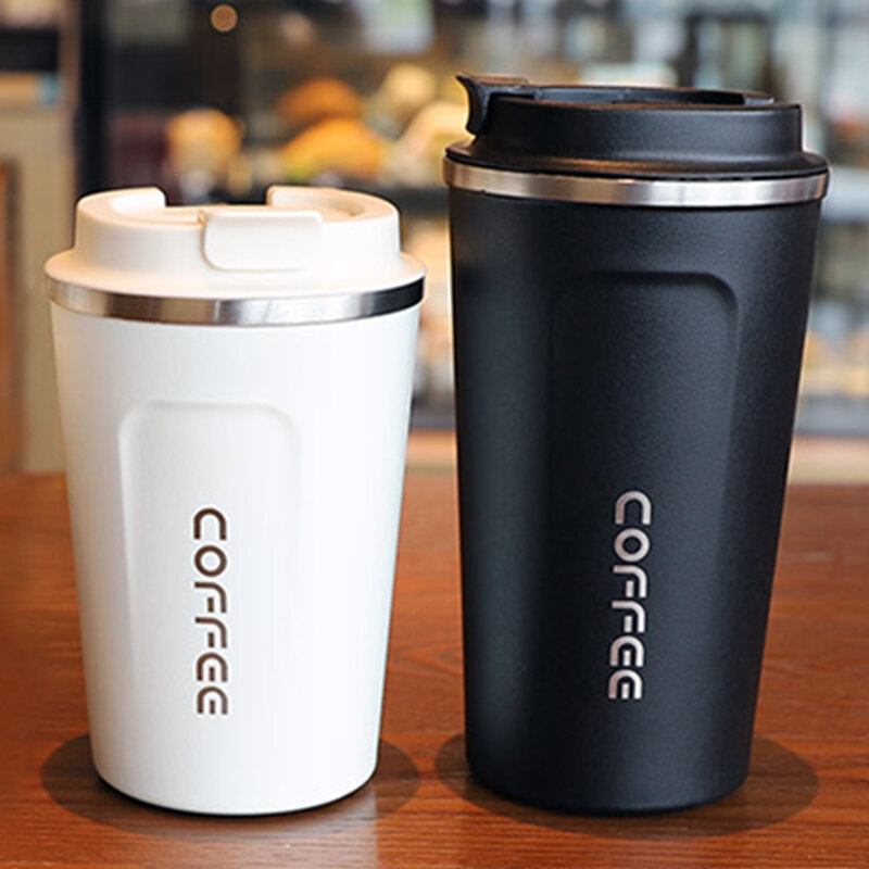 380/510ML Stainless Steel Coffee Mug Leak-Proof Thermos Travel Thermal Vacuum Flask Insulated Cup Milk Tea Water Bottle
