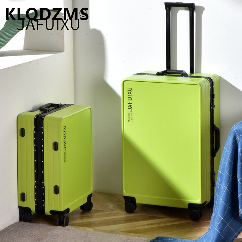 Klqdzms 20 "24" 26 Polegada estilo minimalista trole de cabine de negócios portátil bagagem estudante rolando saco bagagem com rodas
