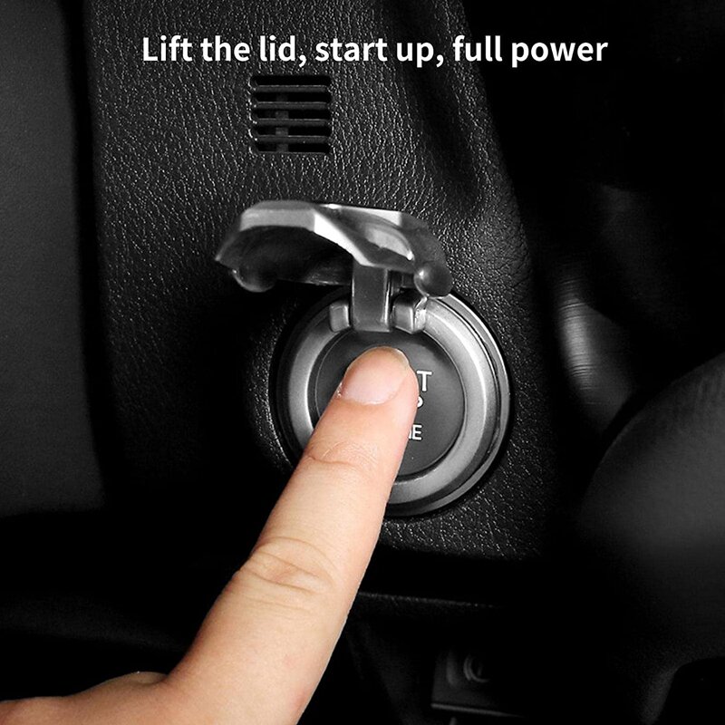 Cubierta de botón de arranque de coche, anillo de arranque Universal, botón de arranque de coche, cubierta de arranque de motor para Interior de coche