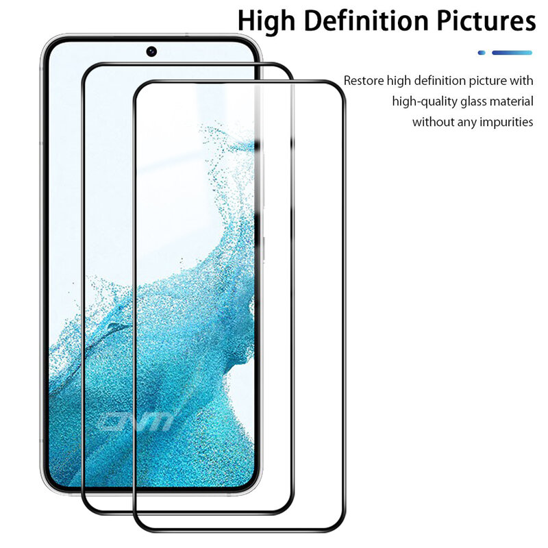 9D Tempered Glass Screen Protector For Samsung Galaxy S22 S21 S20 FE Plus Anti-scratch Full Cover Protective film Accessories
