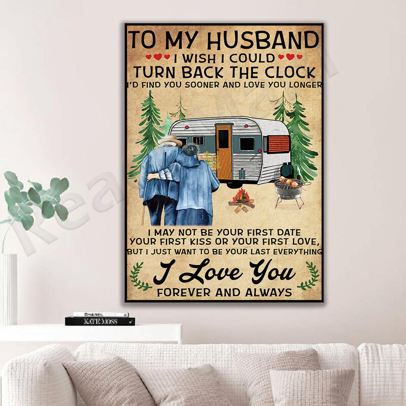 Póster de San Valentín para mi marido, póster de marido y mujer, regalo para pareja, regalo para él