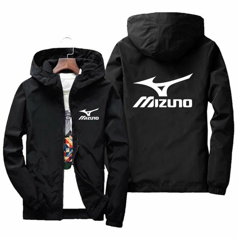 새로운 Mizuno 브랜드 자켓 남성용 스포츠 용 재킷의 일종 새로운 7 색 봄/여름 패션 지퍼 슬림 자켓 남성 캐주얼 후드 자켓