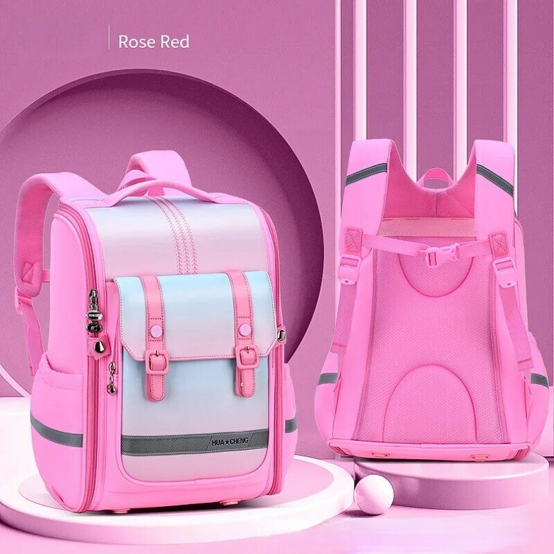 New British Style Children Primary School Students Bags Girl Boy Large Capacity Fashion PU Oxford Large Capacity Backpacks 2022