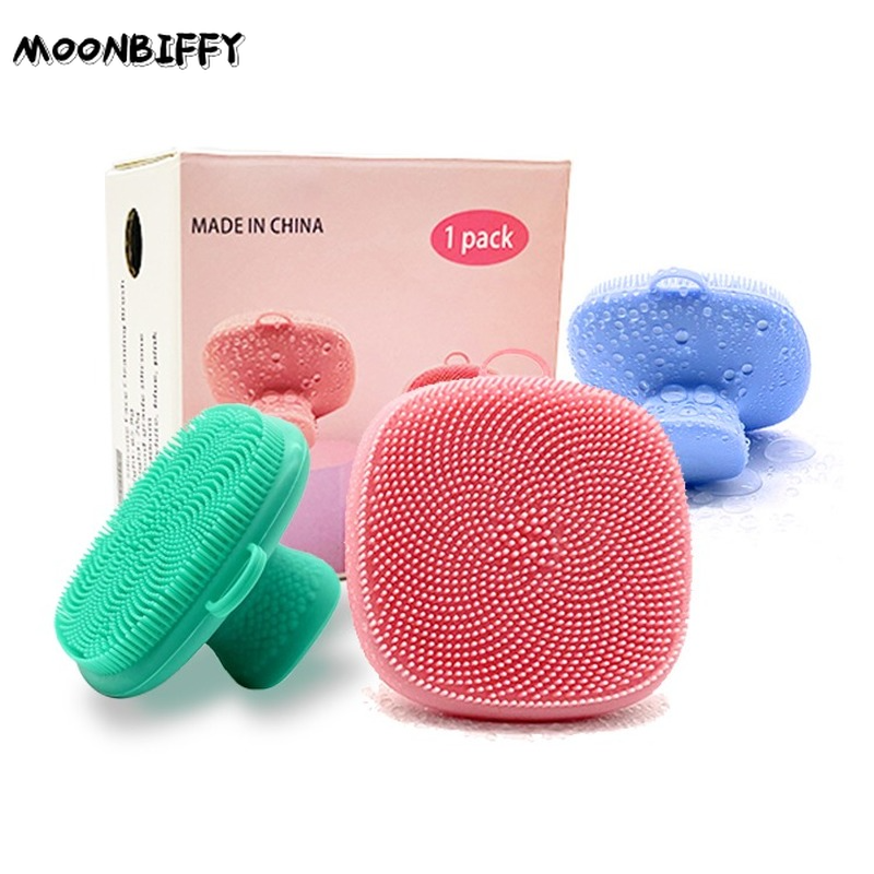 Silicone Facial Cleansing Brush Exfoliating  Scrubber Face Cleaning Brush Deep Cleaning of Pores Wash Cleaner for Face Skin Tool