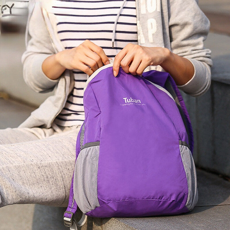 Lightweight Nylon Foldable Backpack Waterproof Backpack Folding Bag Ultralight Portable Men Women Pack for Travel Canvas Bag