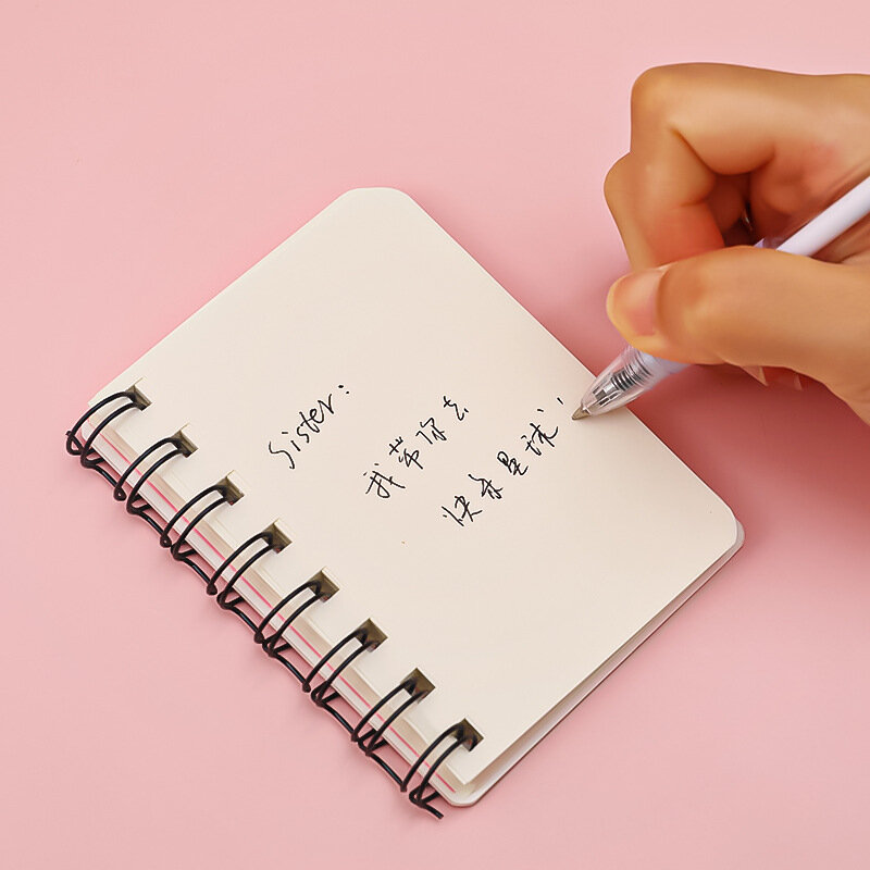 Korean Astronaut A7 Pocket Book Portable Notebook Student Cute Rollover Mini Thick Coil Stationery Kawaii Simple Journal Office