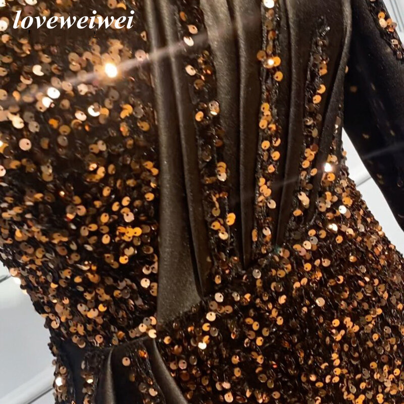 Loveiwei – robe de soirée en Satin Sexy, longue, bretelles Spaghetti, décolleté en cœur, fente haute, Simple, robe de bal, ligne A