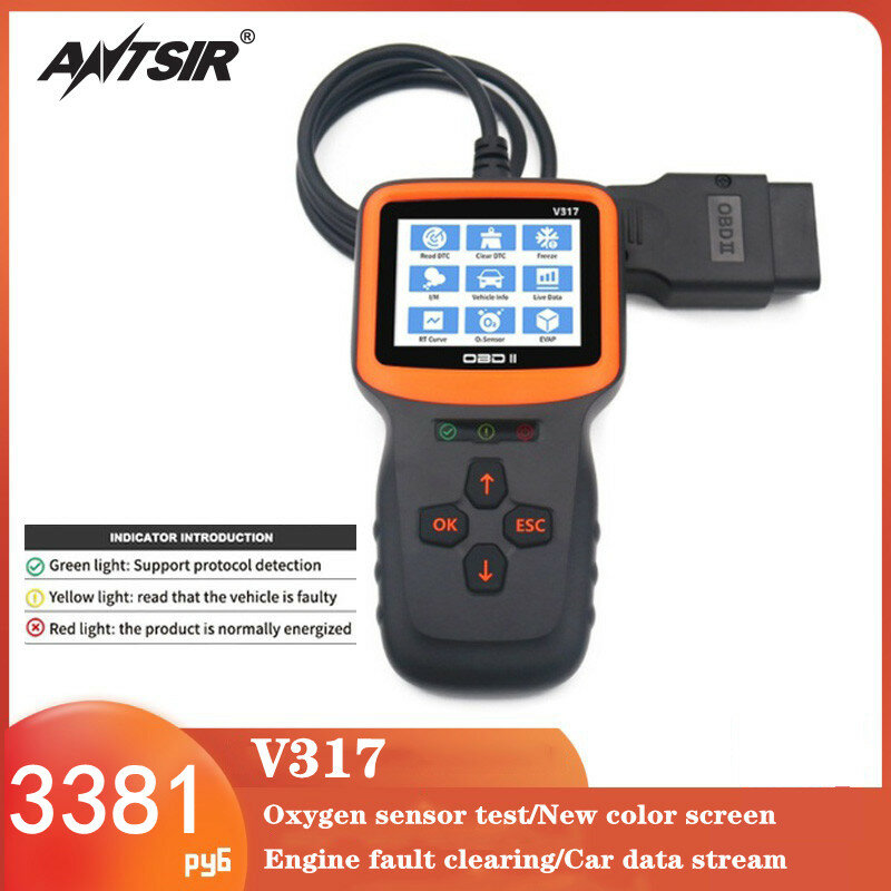 Auto Voller OBD2 /EOBD Code Reader Scanner Automotive Professionelle OBDII Diagnose-Tools V317 Auto OBD2 Scanner