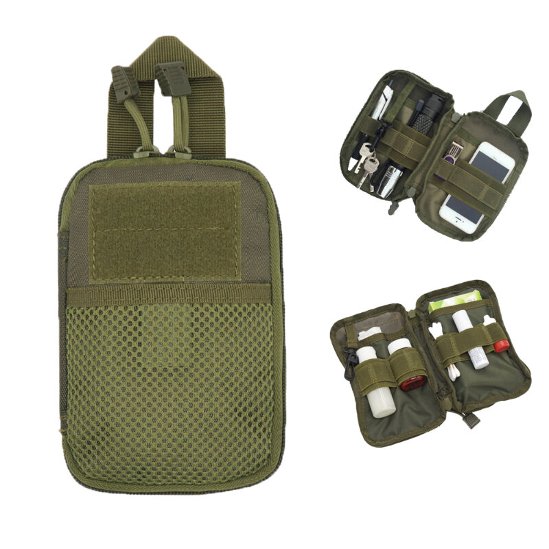 男性の戦術モールポーチベルトウエストパックバッグ小さなポケット軍事ウエストパックポーチ旅行キャンプバッグソフトバック