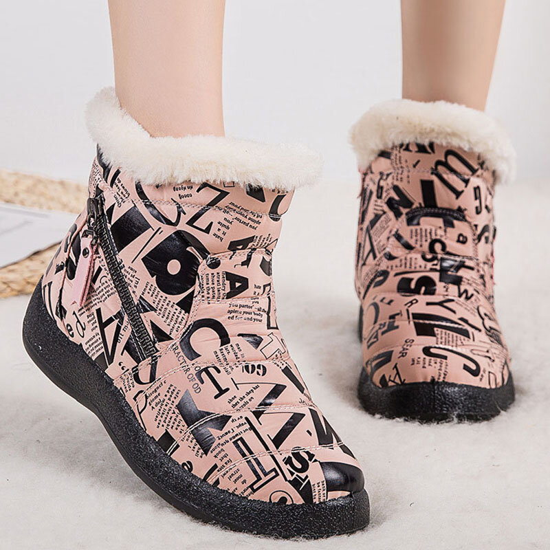 Snow Boots Women Fur Women Shoes Waterproof Ladies Shoes Keep Warm Shoes Woman Casual Plush Boots Woman Winter 2022 Botas Mujer