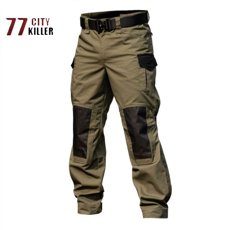 Men's Military Tactical Pants Casual Loose Multi Pocket Cargo Pants Men Hiking Mountaineering Jogging Sports Pants Thin Section