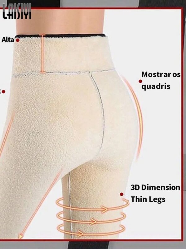 Zimowe damskie legginsy legginsy 4XL 5XL aksamitne ciepłe spodnie 2021 nowe wysokiej talii komfortowe spodnie utrzymuj ciepłe elastyczne Leggin