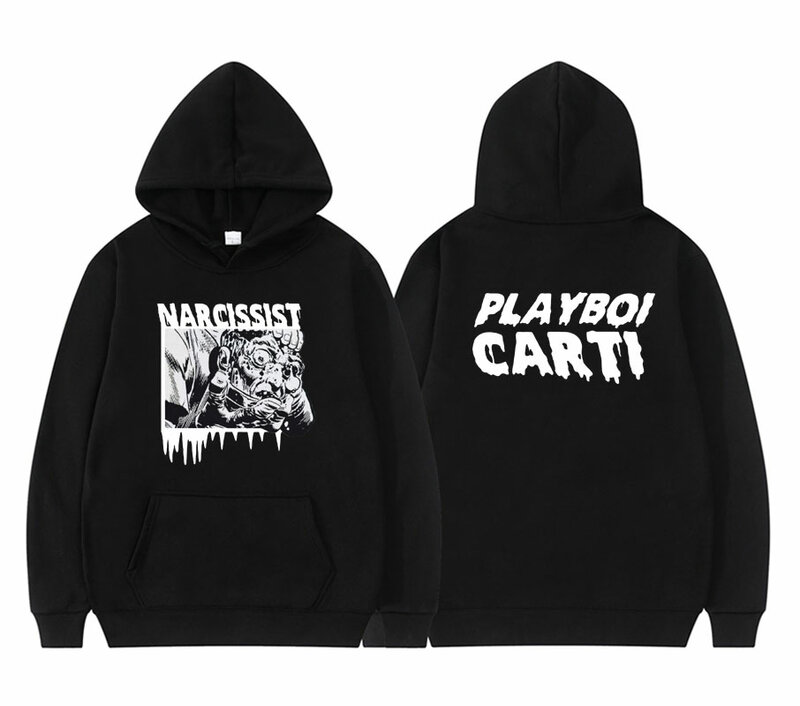 Awesome Playboi Carti Hoodie Mode Oversized Print Hoodies Regelmatige Unisex Kleding Hoge Kwaliteit Mannen 2pac Rap Hip-Hop Sweatshirt