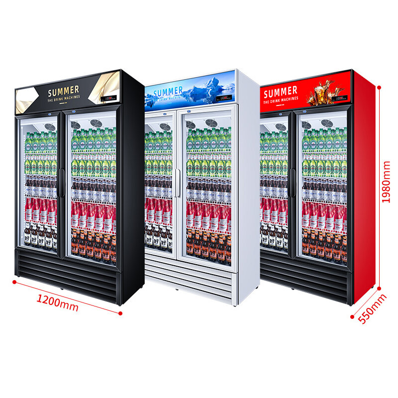 Vitrina refrigerada para mantener bebidas frescas, armario Vertical para mantener bebidas frescas