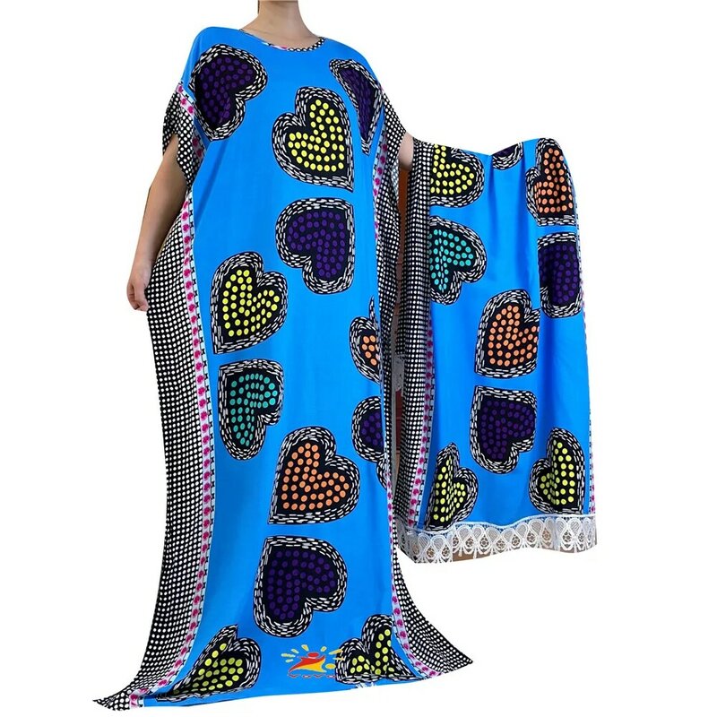 Vêtements africains en mousseline de soie pour femmes, grande taille, robe de soirée d'été, haut Dashiki, pantalon imbibé, tenues de rue décontractées, printemps, 2023, YY09