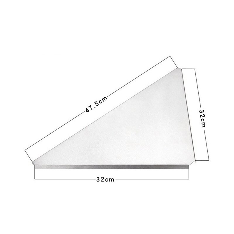 Novo padrão de aço inoxidável placa superior triangular multi-purpose acessórios de mesa bandeja auxiliar suporte placa superior