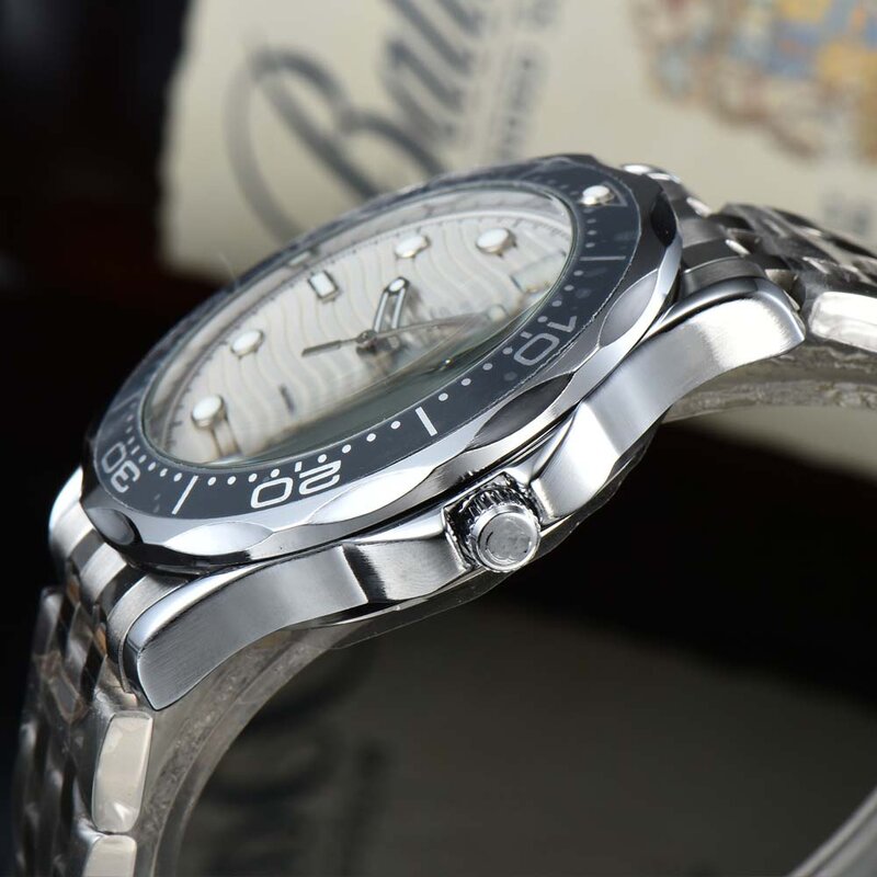 Reloj de cuarzo deportivo para hombre, cronógrafo de marca Original, de acero inoxidable, con fecha automática, a prueba de agua, de alta calidad, AAA, 2022