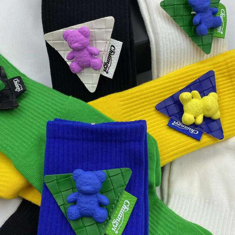 Neue Trendy Marke Mode Reine Baumwolle Atmungsaktiv Schweiß-absorbierende Baumwolle Socken Weiblichen Japanischen Nische Designer Laterne Socken