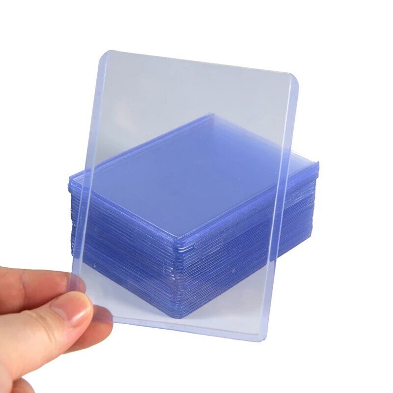 Suporte de cartão 3 "x 4" topoloaders e mangas claras para cartões de esportes de basquete de troca colecionável 35pt plástico rígido toploader