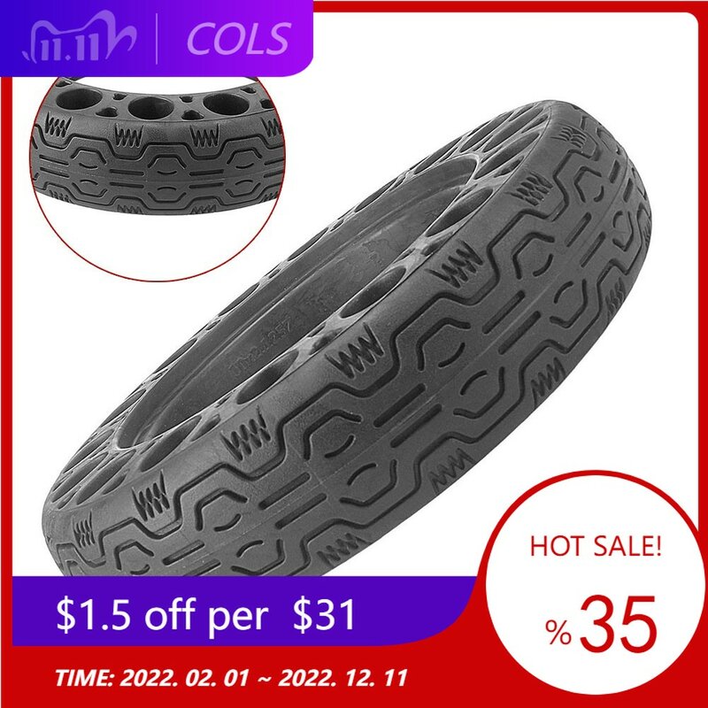 10x2.125 Solid Tire for Electric Scooter Balance Car 10 Inch 10x2.0/2.25 Non Pneumatic Solid Tubeless Explosion Proof Tire
