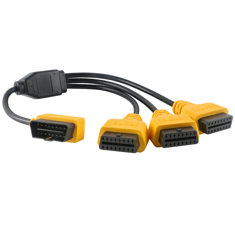 Cable convertidor de 1 a 3 OBD2, Cable de extensión, divisor Y divisor, J1962M a 3-J1962F