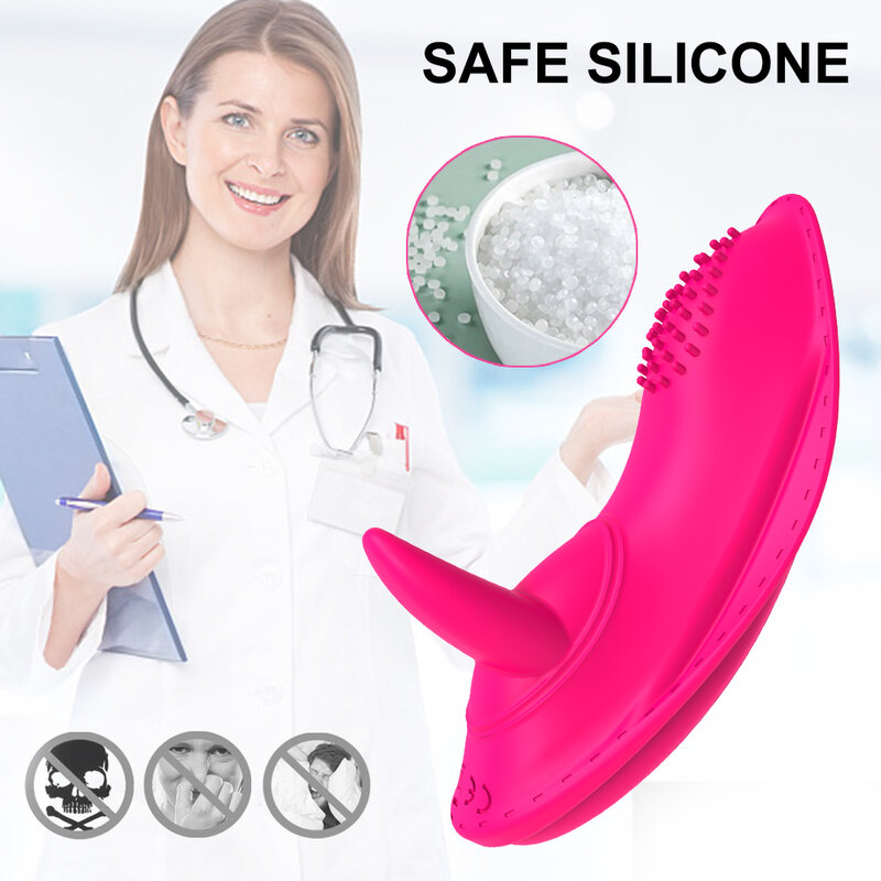 Tragbare Panty G-punkt Zunge Lecken Vibrator Vibro-ei Fernbedienung Vagina Klitoris Stimulation Anal Sex Spielzeug Für Frauen