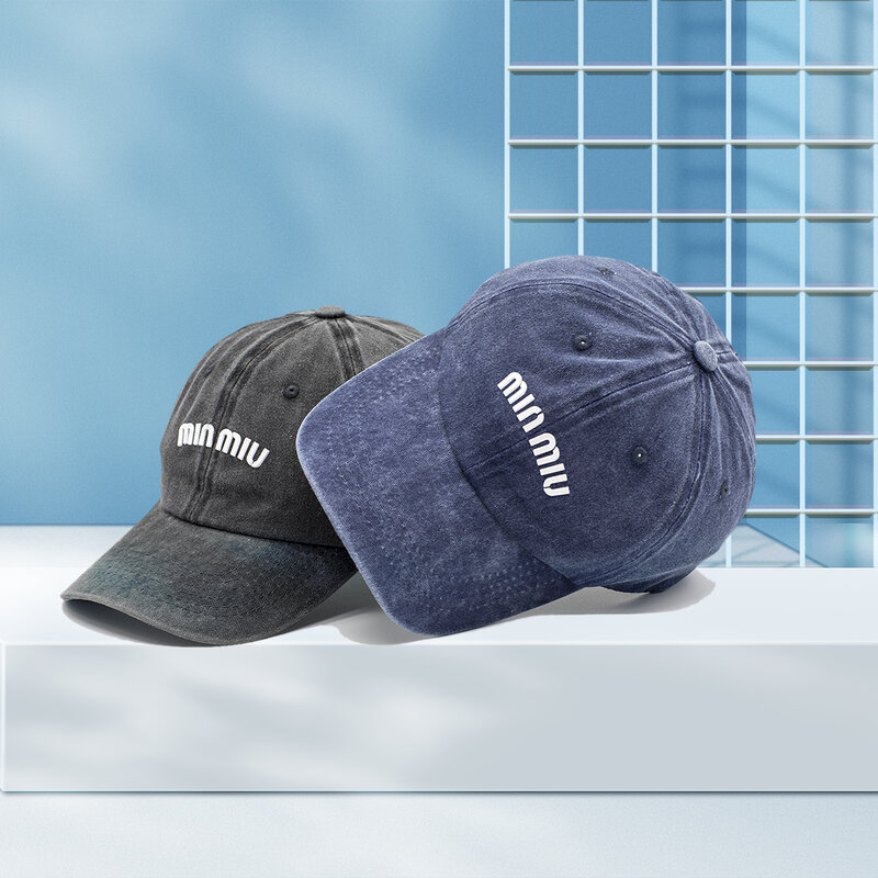 Джинсовая винтажная хлопковая Бейсбольная Шляпа С Вышивкой Букв, Мужская Солнцезащитная шляпа, женская мужская бейсбольная шляпа, кепка для папы