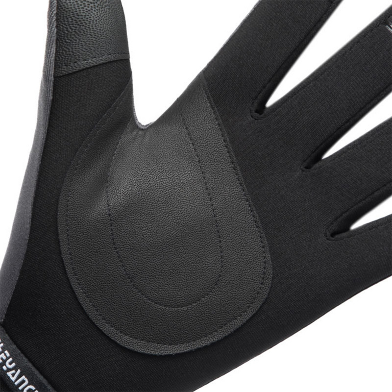 1 Pair Safety Riding Winter Warm Touch Screen Non-slip Windproof Waterproof All-finger Cycling (Black,)