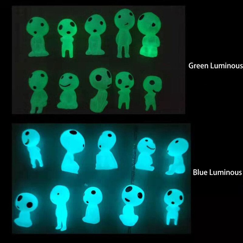 5/10Pcs Lichtgevende Elfen Tuin Alien Decor Micro Glow In Dark Ghost Kit Voor Micro Landschap Tuin Decoratie fairy Garden
