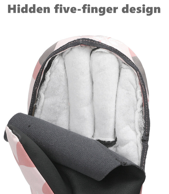 Guanti da neve da sci Unisex-30 ℃ addensare guanti da sci da donna caldi guanti impermeabili antivento invernali da motociclista