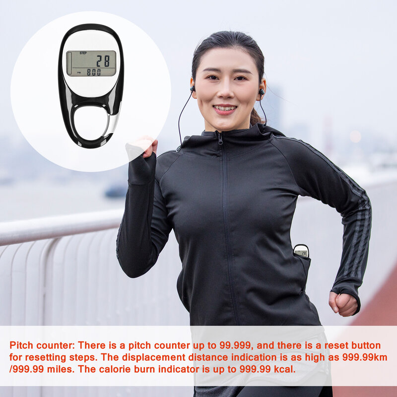 Newest Portable Walking Distance Exercise Pedometer Fitness Activity Step Counter Sports For Step Fitness Camping Hiking Sports