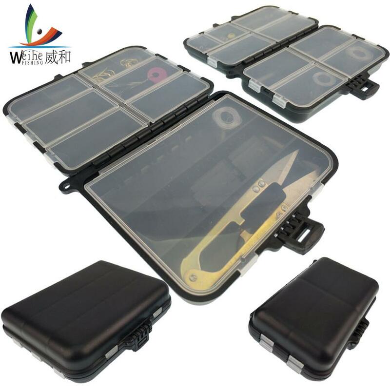 Fishing Tackle Box Storage Case Fishing Compression Resistance Portable Plastic Hooks Lures Baits Outdoor Fishing