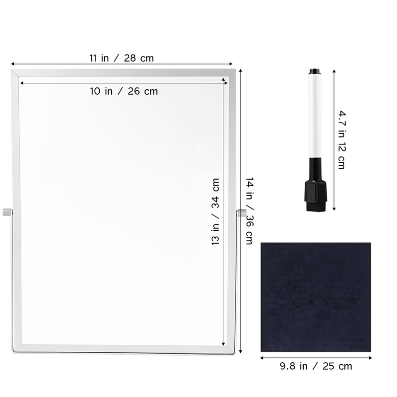 Board Dry Erase Magnetic Whiteboard White Double Sided Smallwall Planner Desktop Mini Personalboards Stand Clipboards Kids Frame