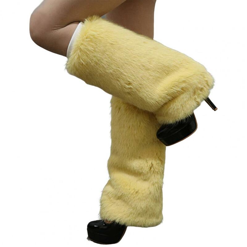 Calcetines térmicos cómodos para mujer, calentadores de piernas, calcetines de bota para invierno