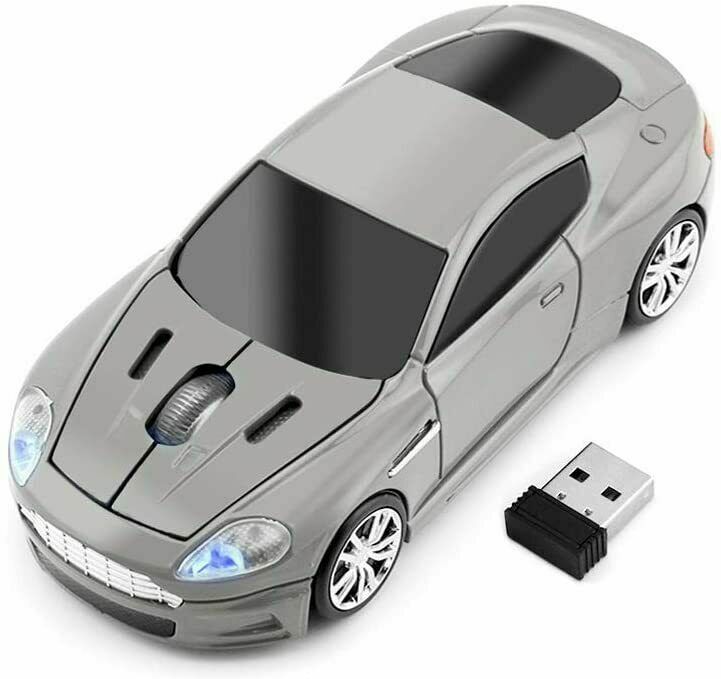 كول ثلاثية الأبعاد سباق السيارات الرياضية شكل 2.4G ماوس الألعاب اللاسلكية 1600 ديسيبل متوحد الخواص لأجهزة الكمبيوتر المحمول