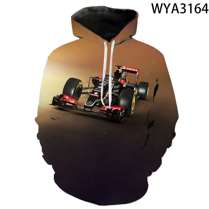 2022 New Formula Racing 3D Printed Sweatshirt Men's and Women's Casual Fashion Sports All-match Harajuku Style Hooded Sweater