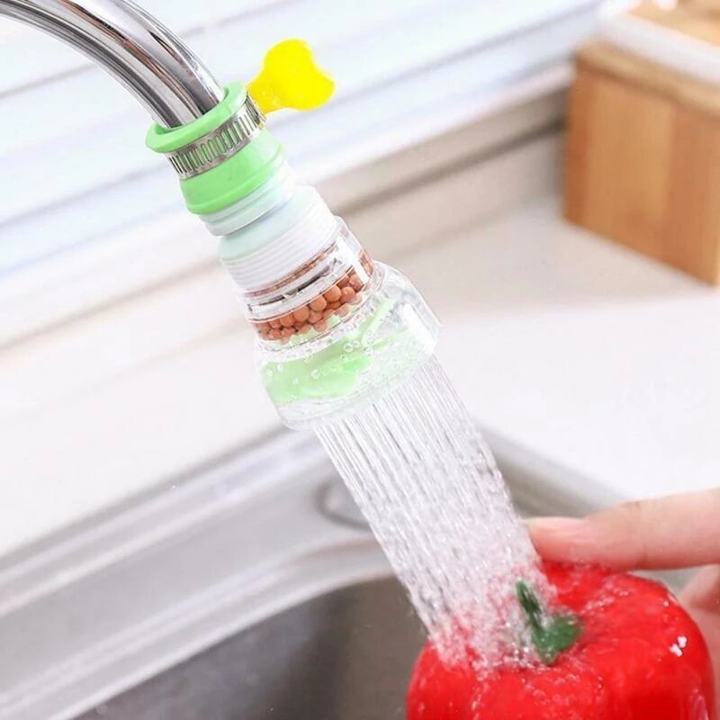 Rotation Küche Wasserhahn Tüllen Spritzen PVC Dusche Tap Wasser Filter Purifier Düse Filter Für Haushalt Küche Zubehör